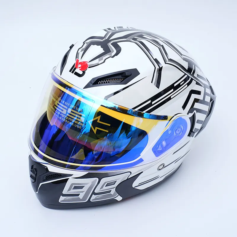 Casque de moto intégral graphique