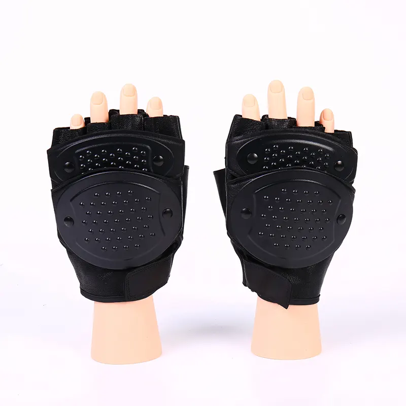 Gants de protection antidérapants demi-doigt